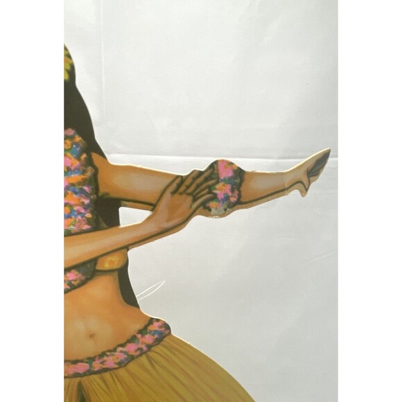 Vintage 1979 BEISTLE Hawaii Aloha Hula Girl Ukulele Die Cut Wall Hangings 14” - Picture 9 of 16
